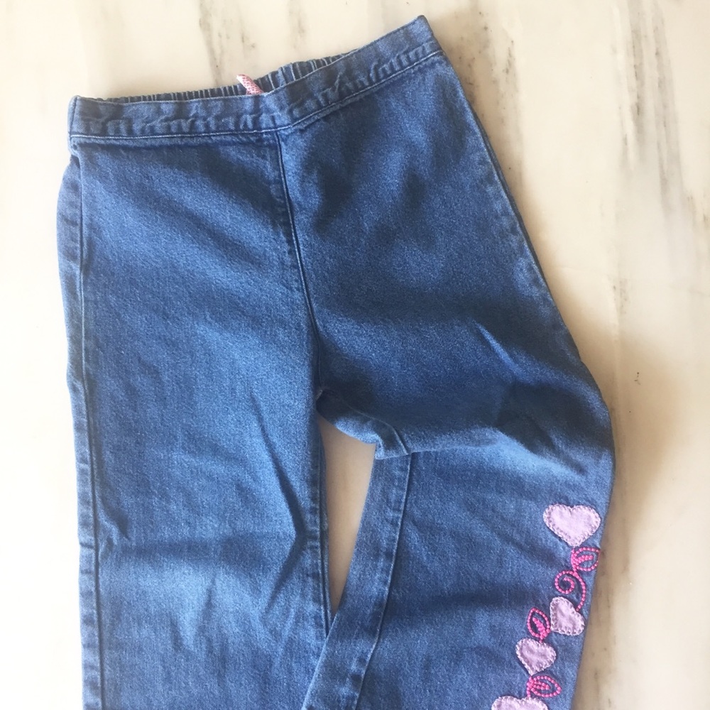 Vintage Denim Bells with Hearts